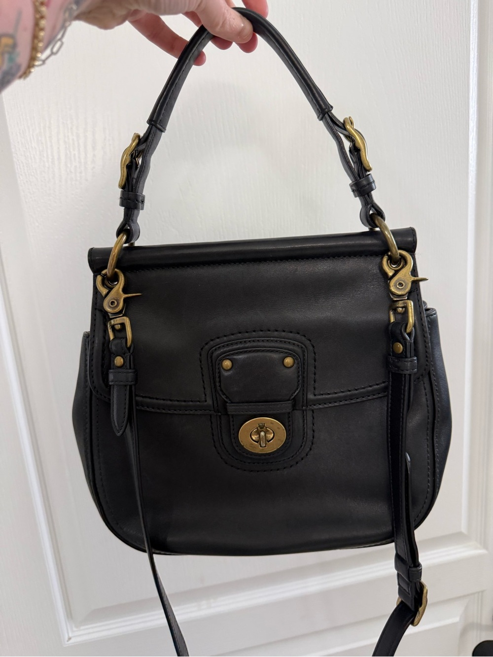 SOLD Coach 19132 Willis 70th Anniversary Limited Edition Black Leather 19132
